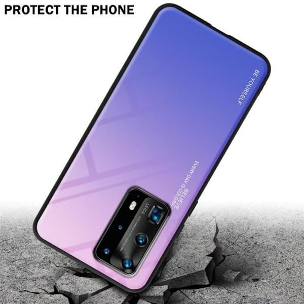 Fodral till Huawei P40 PRO / P40 PRO+ Fodral i ROSA - BLÅT Fodral Skyddsskydd tvåfärgad TPU
