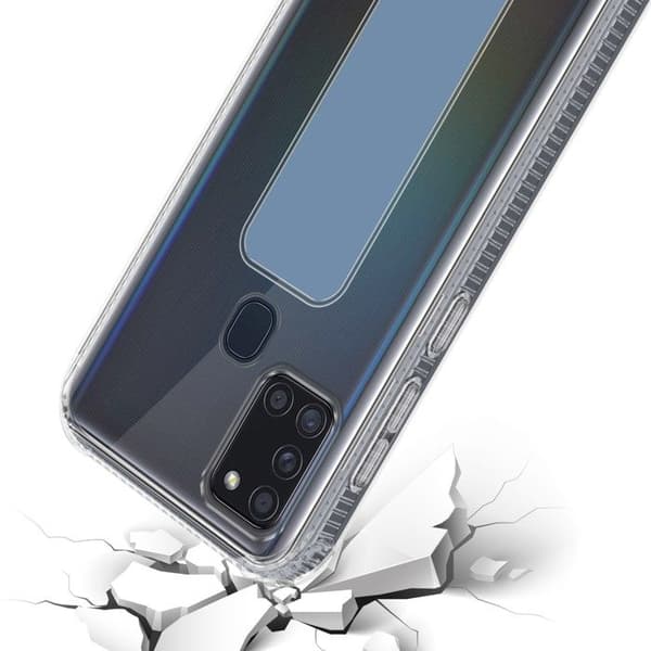 Skydd för Samsung Galaxy A21s LJUST BLÅ med stöd och ställfunktion Blå