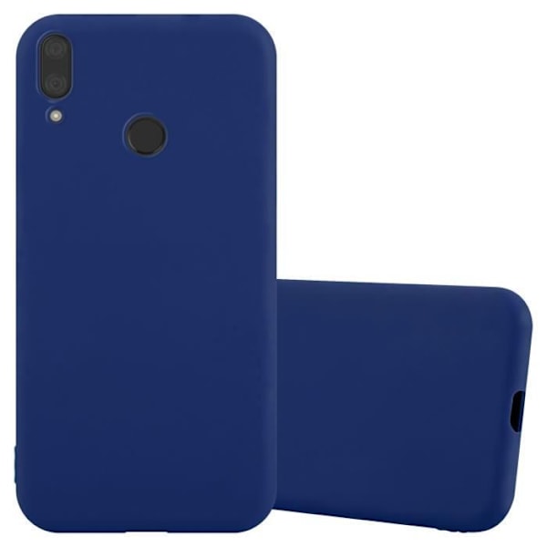 Coque - CADORABO - Huawei Y7 2019 / Y7 PRIME 2019 - Silikon TPU - Mörk Candyblå - Stötskydd Godis mörkblå