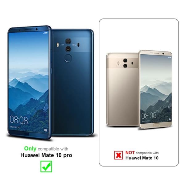 Transparent stötsäker silikonfodral för Huawei MATE 10 PRO Vit