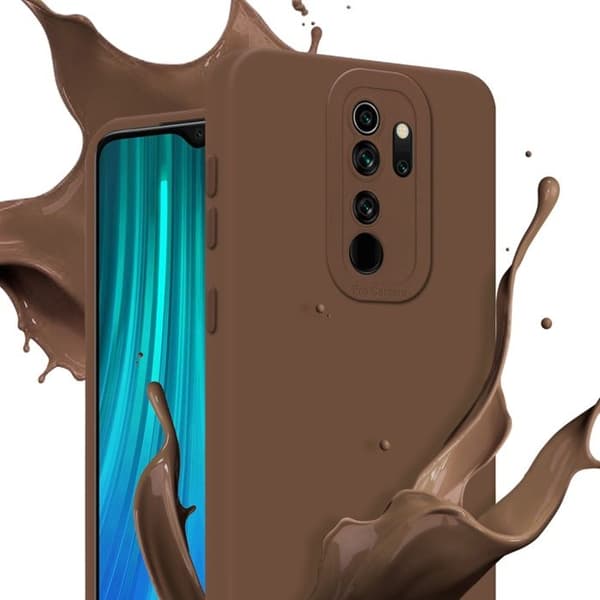 Skyddsfodral för Xiaomi RedMi NOTE 8 PRO i FLUID BRUN Stötsäker Skyddsfodral brun