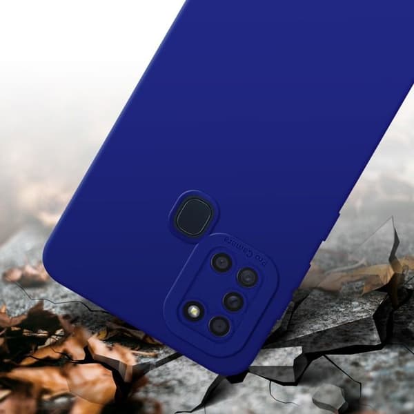 Skyddsfodral för Samsung Galaxy A21s i FLUID BLÅ Stötsäker Blå