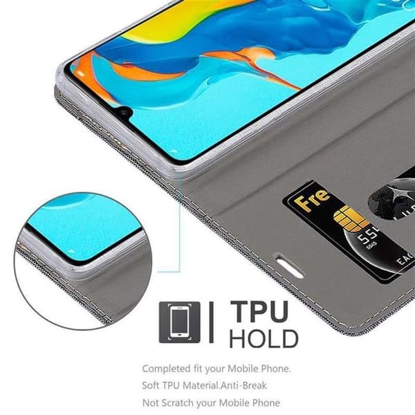 Skyddsfodral för Huawei P30 LITE i GRÅSVART Stötskyddande Etui Grå
