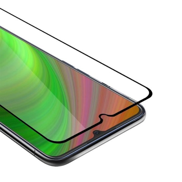 Cadorabo helskärmsskydd för Oppo A91 i TRANSPARENT med SVART härdat härdat skärmskydd Transparent med svart