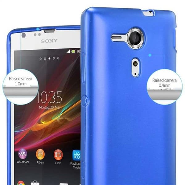 Skyddsfodral för Sony Xperia SP Skyddsfodral i MATTE METALLBLÅ Design Blå