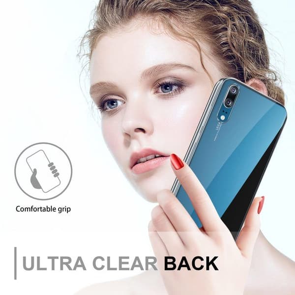 Transparent skal för Huawei P20, helskydd Vit