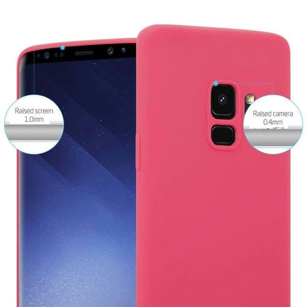 Skyddsskal för Samsung Galaxy S9 CANDY RÖD Stötsäker Silikon Röd
