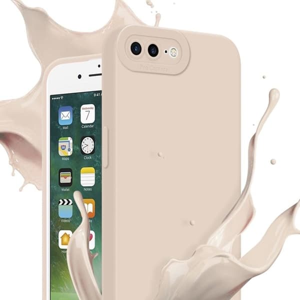 Skyddsfodral för iPhone 7 PLUS / 7S PLUS / 8 PLUS i FLUID CRÈME Stötsäker Ros
