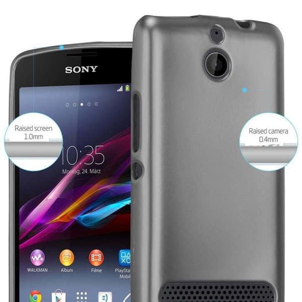 Skyddsfodral för Sony Xperia E1 Skyddsfodral i MATTSILVER Design Grå