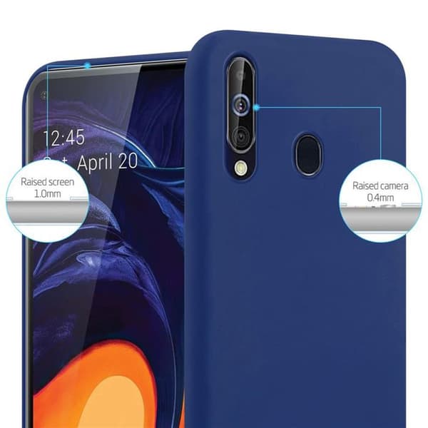 Skyddsfodral för Samsung Galaxy A60 / M40 CANDY MÖRKBLEU Stötskydd Silikon Blå