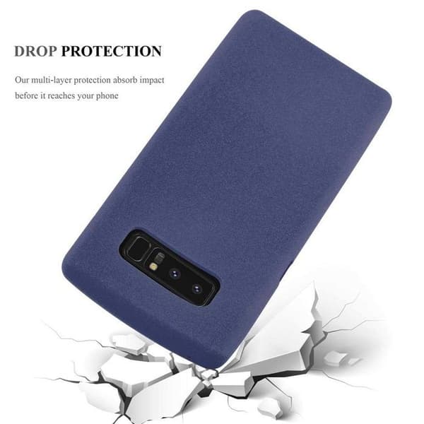 Skyddsfodral för Samsung Galaxy NOTE 8 FROST MÖRKBLAU Silikon TPU Blå