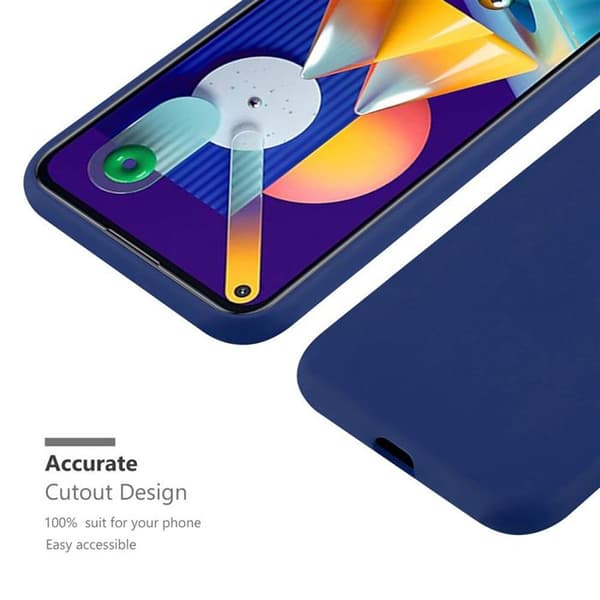 Skyddsfodral för Samsung Galaxy A11 / M11 CANDY MÖRKBLOMMA Stötskydd Silikon Blå