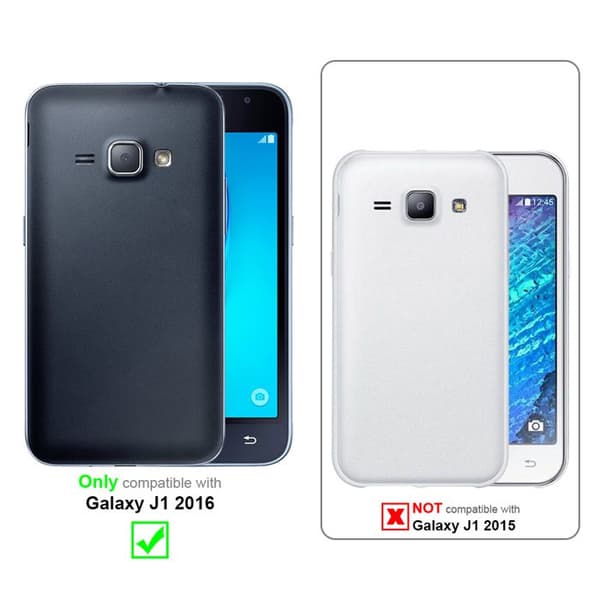 Flip-fodral för Samsung Galaxy J1 2016 Fodral i KLASSISK SILVER Plånbok Stötsäker Grå