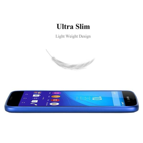 Skyddsfodral för Sony Xperia M4 AQUA Skyddsfodral i MATTE DESIGN i METALLBLÅ Blå