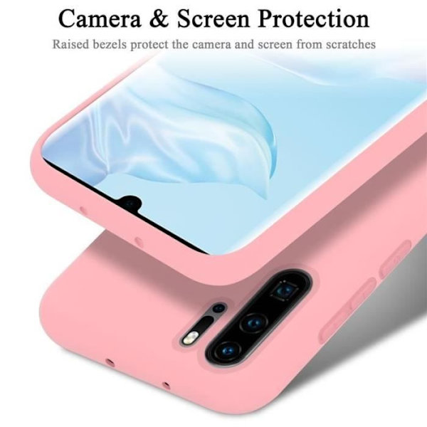 Telefonfodral - CADORABO - Huawei P30 Pro - Silikon TPU - Optimal skydd - Tunn och lätt design Rosa