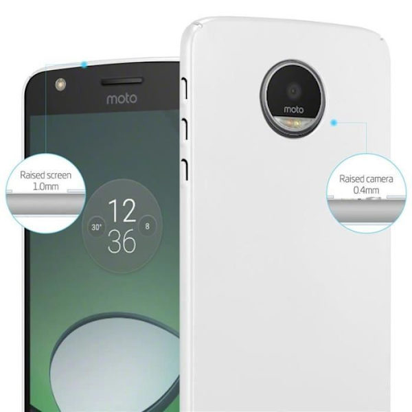 Coque - CADORABO - Motorola MOTO Z - Hård Skydd - Matt Metallisk Design - 1,2 mm Tjocklek Grå