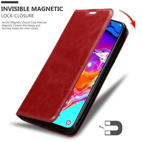 Cadorabo Fodral till Samsung Galaxy A70 i APPLE RÖD