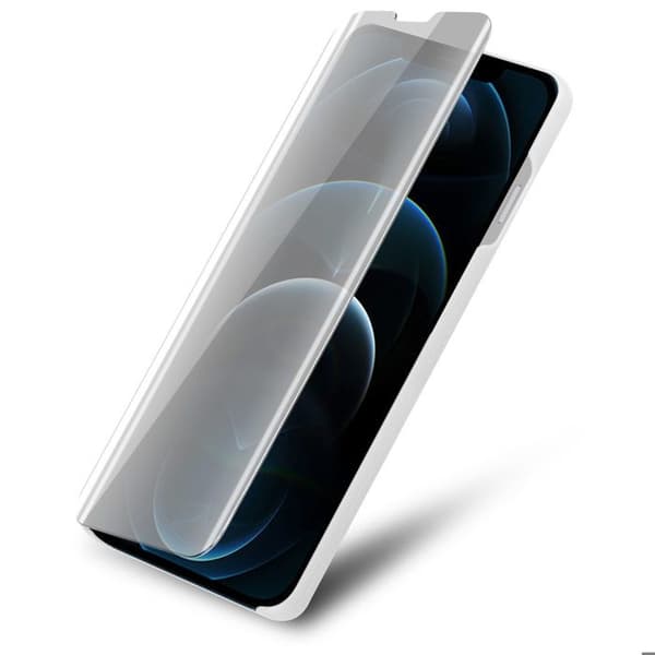 Skal för iPhone 12 PRO MAX i AGAT SILVER Skydd med spegel Grå