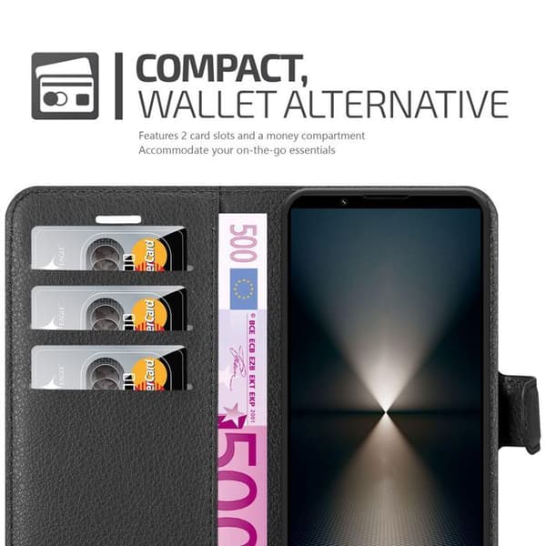 Etui för Sony Xperia 1 VI i JETSVART Svart