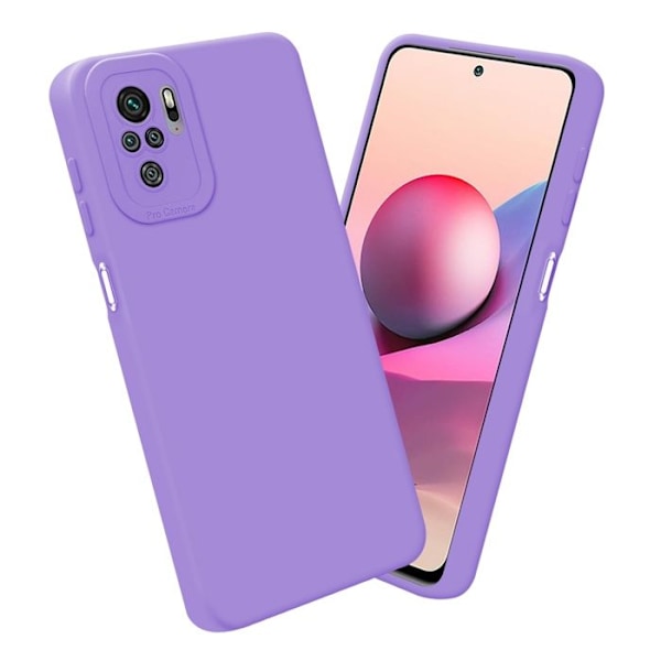 Coque för Xiaomi RedMi NOTE 10 4G / RedMi NOTE 10S i FLUID LILA KLAR Fodral Etui Case Cover i flexibel TPU-silikon Skydd Lila