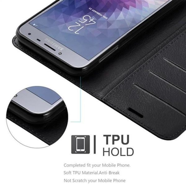 Cadorabo Skal för Samsung Galaxy J4 2018 i JET SVART