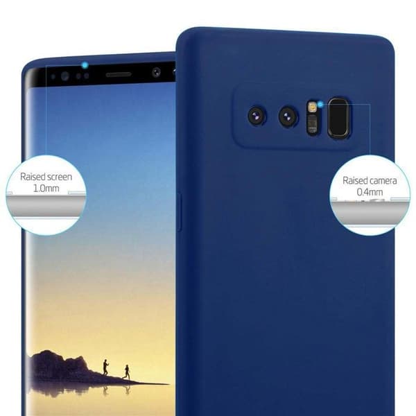 Skyddsfodral för Samsung Galaxy NOTE 8 CANDY MÖRKBLEU Stötabsorberande Silikon Blå