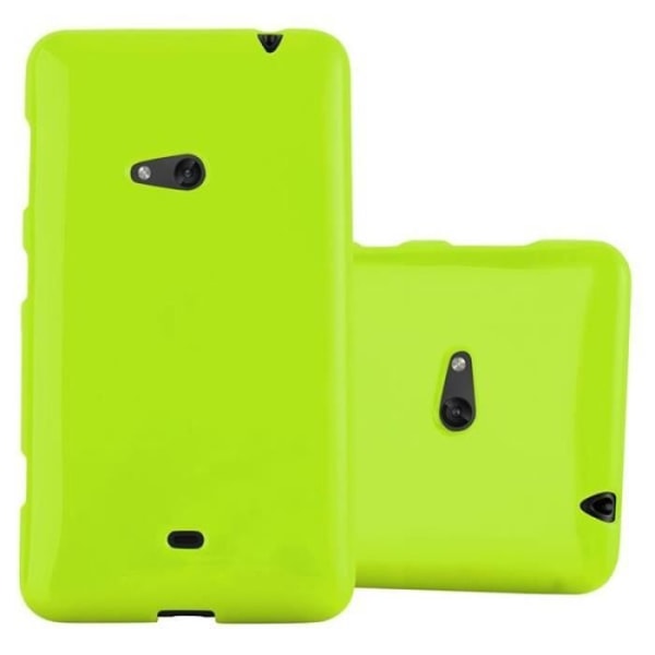 Nokia Lumia 625 Fodral JELLY GREEN Cadorabo DESIGN JELLY Fodral TPU Silikonskydd Fodral Fodral Ultra Slim Bumper