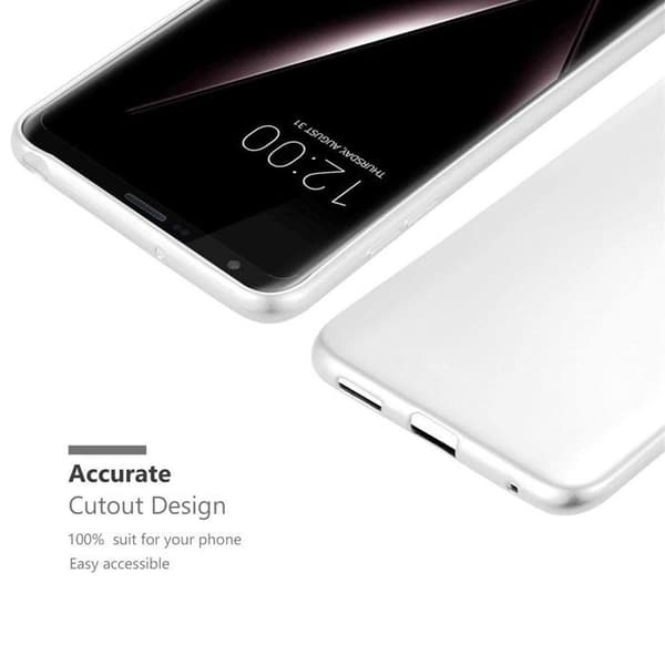 Skyddsfodral för LG V30 / V30+ / V30S / V30S+ Skyddsfodral i MATTSILVER Metallic Design Grå