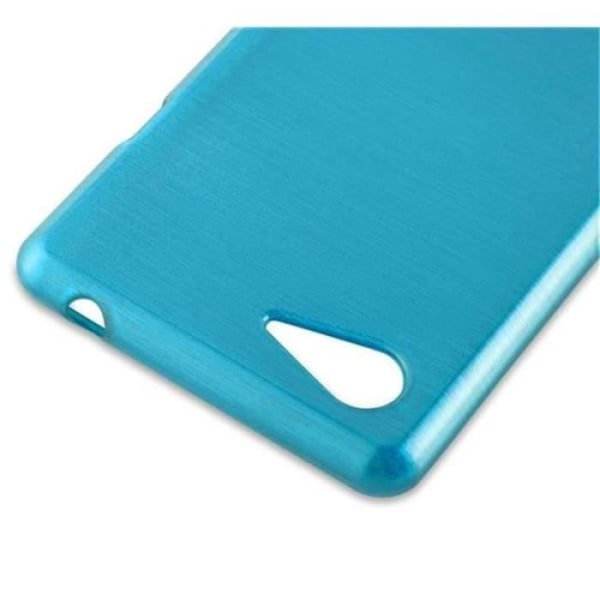 Coque Sony Xperia E3 TURKOS Cadorabo DESIGN BORSTAD Housse TPU Silikon Skydd Etui Case Cover Ultra Slim Bumper