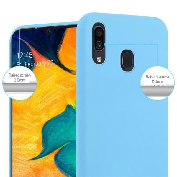 Skyddsfodral för Samsung Galaxy A20 / A30 / M10s CANDY BLÅ Stötabsorberande Silikon Blå