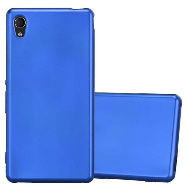 Skyddsfodral för Sony Xperia M4 AQUA Skyddsfodral i MATTE DESIGN i METALLBLÅ Blå