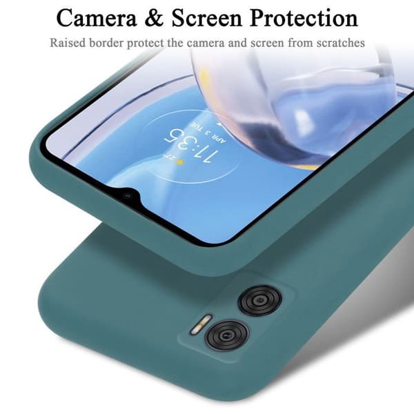 Skyddande stötsäker skal för Motorola MOTO E22 / E22i i LIQUID GREEN Grön