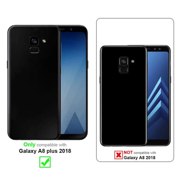 Skyddsfodral för Samsung Galaxy A8 PLUS 2018 CANDY ROSE VIF Stötsäker Silikon Ros