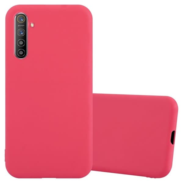 Skyddsfodral för Realme X2 / XT / Oppo K5 CANDY RÖD Stötsäker Silikon Röd