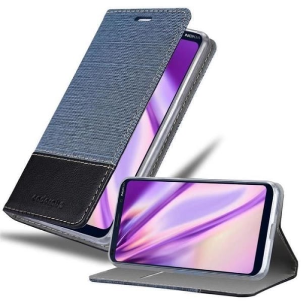 Plånboksfodral - CADORABO - Nokia 9 Pure View - Imiterat läder - Blå - Magnetisk stängning Blå