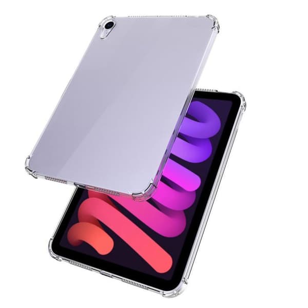 Transparent stötsäker silikonfodral för iPad Air 13 2024 Vit