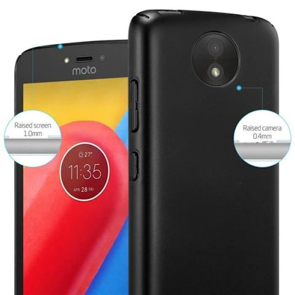 Cadorabo Fodral till Motorola MOTO C PLUS i METALLIC SVART