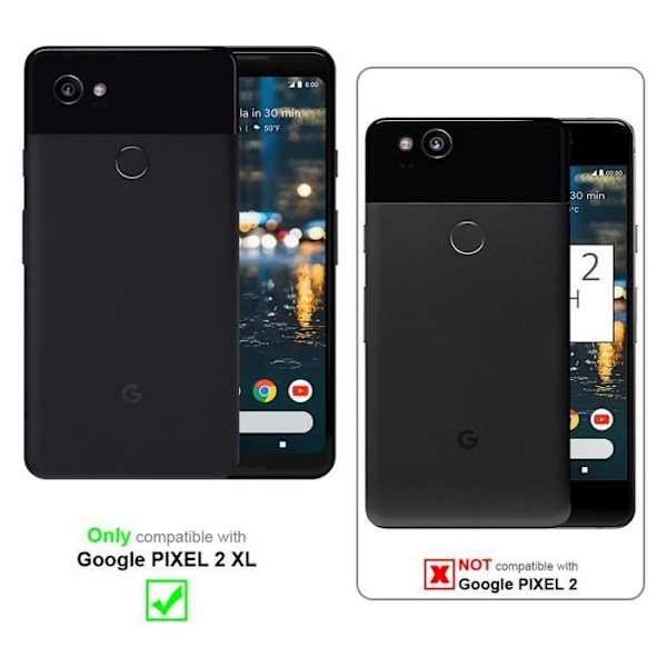 Coque - CADORABO - Google PIXEL 2 XL - Silikon TPU - Stötskydd - Tunt och lätt design Frost mörkblå