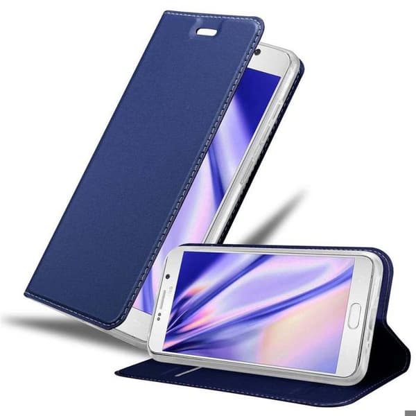Flip-fodral för Samsung Galaxy NOTE 5 i MÖRKBLAU CLASSY Plånbok Stötsäker Blå
