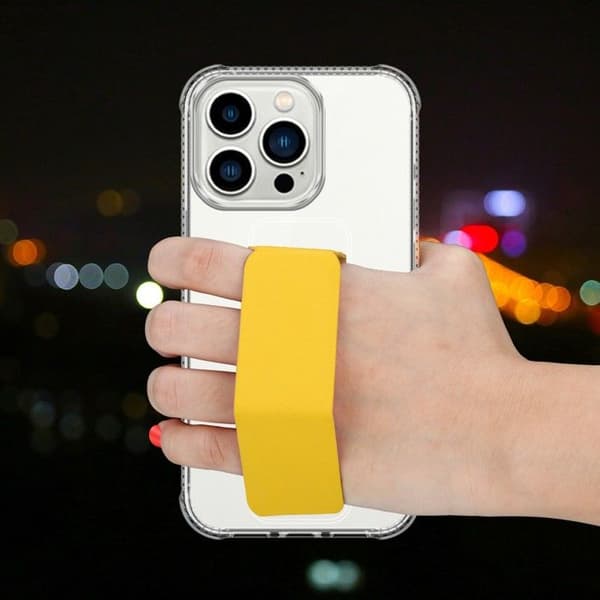 iPhone 12 / 12 PRO GUL skal med stöd och ställfunktion Gul
