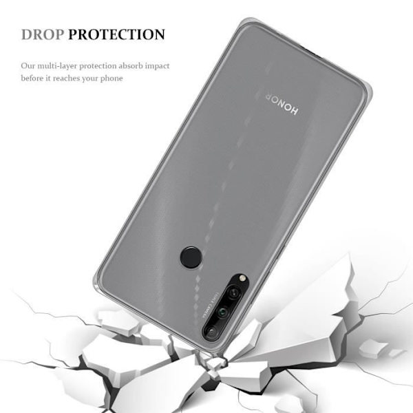 Coque - CADORABO - Honor 9c - Transparent - Stötskydd - Tunn och lätt design Transparent
