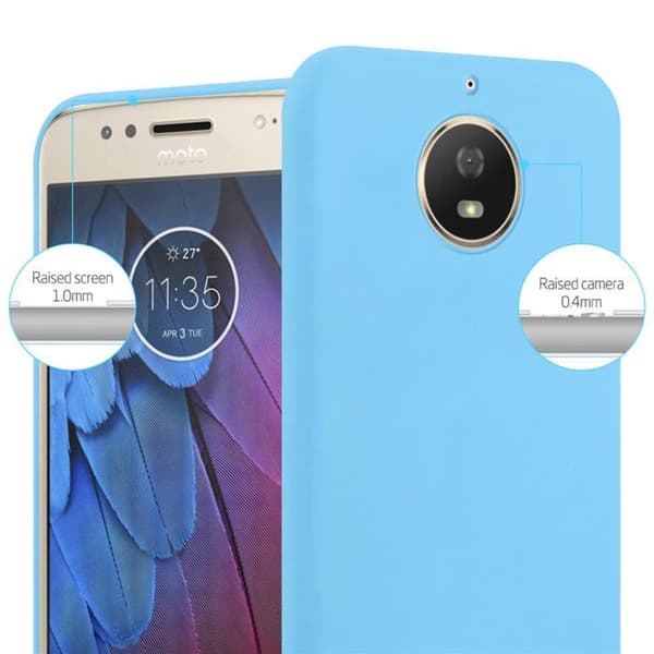 Skyddsskal för Motorola MOTO G5S CANDY BLÅ Stötsäker Silikon Blå