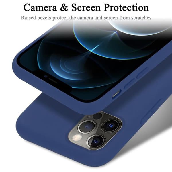 Skal för iPhone 12 / 12 PRO Stötabsorberande i LIQUID BLUE Blå