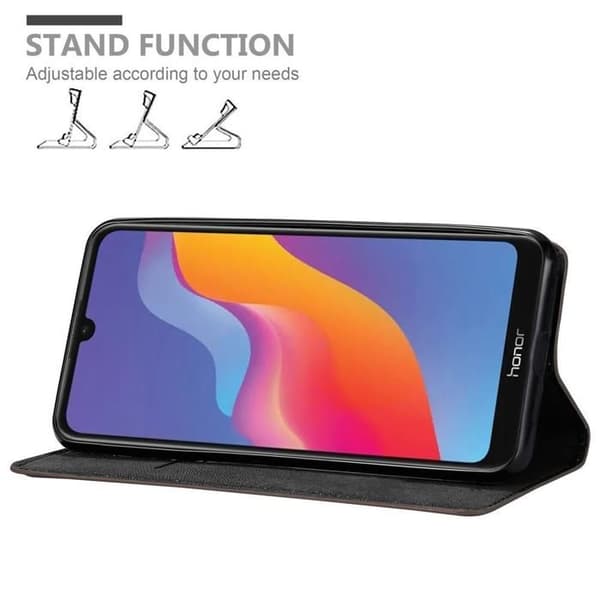 Etui för Honor 8A PRIME Fodral i MÖRK BRUN brun