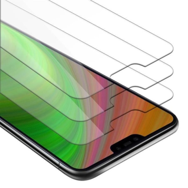 Cadorabo 3x härdat glas för Xiaomi Mi 8 LITE i HIGH TRANSPARENT - Paket med 3 skärmskydd i härdat glas för display -