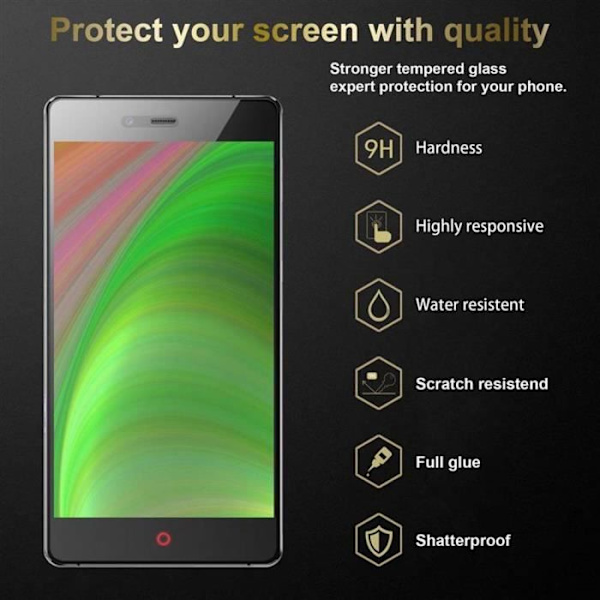 Cadorabo Skyddsglas för ZTE Nubia Z9 MAX - Härdat skärmskydd (Tempered) Transparent