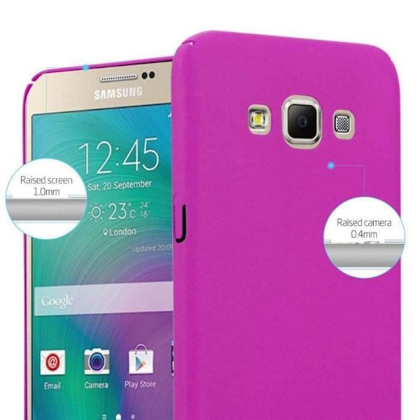 Coque - CADORABO - Samsung Galaxy A7 2015 - FRYST ROSA - Stötskydd - Frostad design FROSTIG LJUSROSA