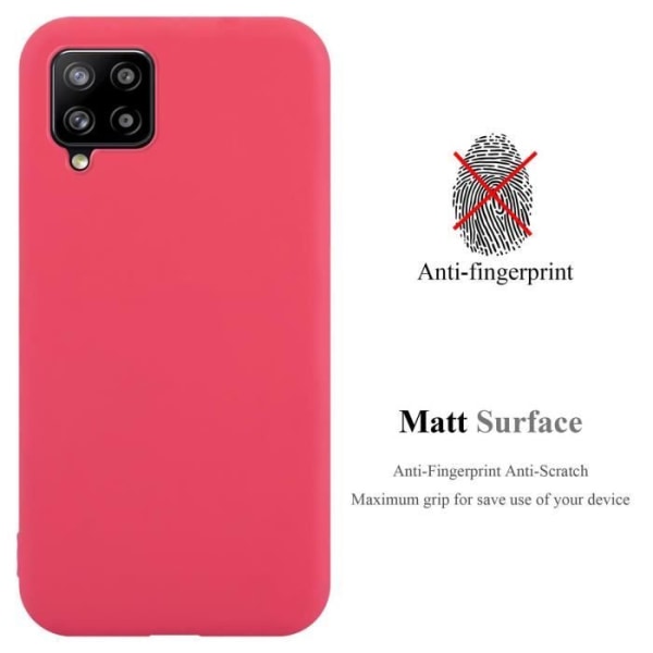 Fodral till Samsung Galaxy A42 4G i CANDY RED Cadorabo Cover Protection Silikon TPU-fodral