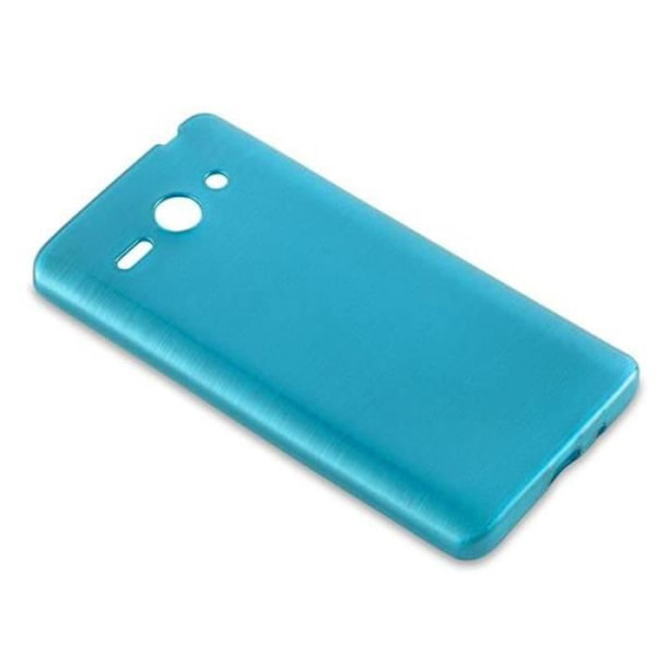 Huawei ASCEND G520 - G525 Fodral i TURQUOISE från Cadorabo (BORSTAD METALL DESIGN) Ultramjukt silikongel TPU-fodral