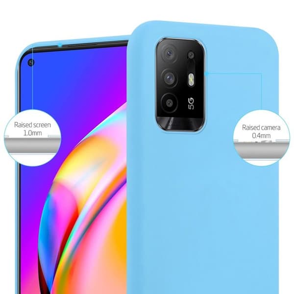 Skyddsfodral för Oppo A94 5G CANDY BLÅ Stötabsorberande Silikon Blå